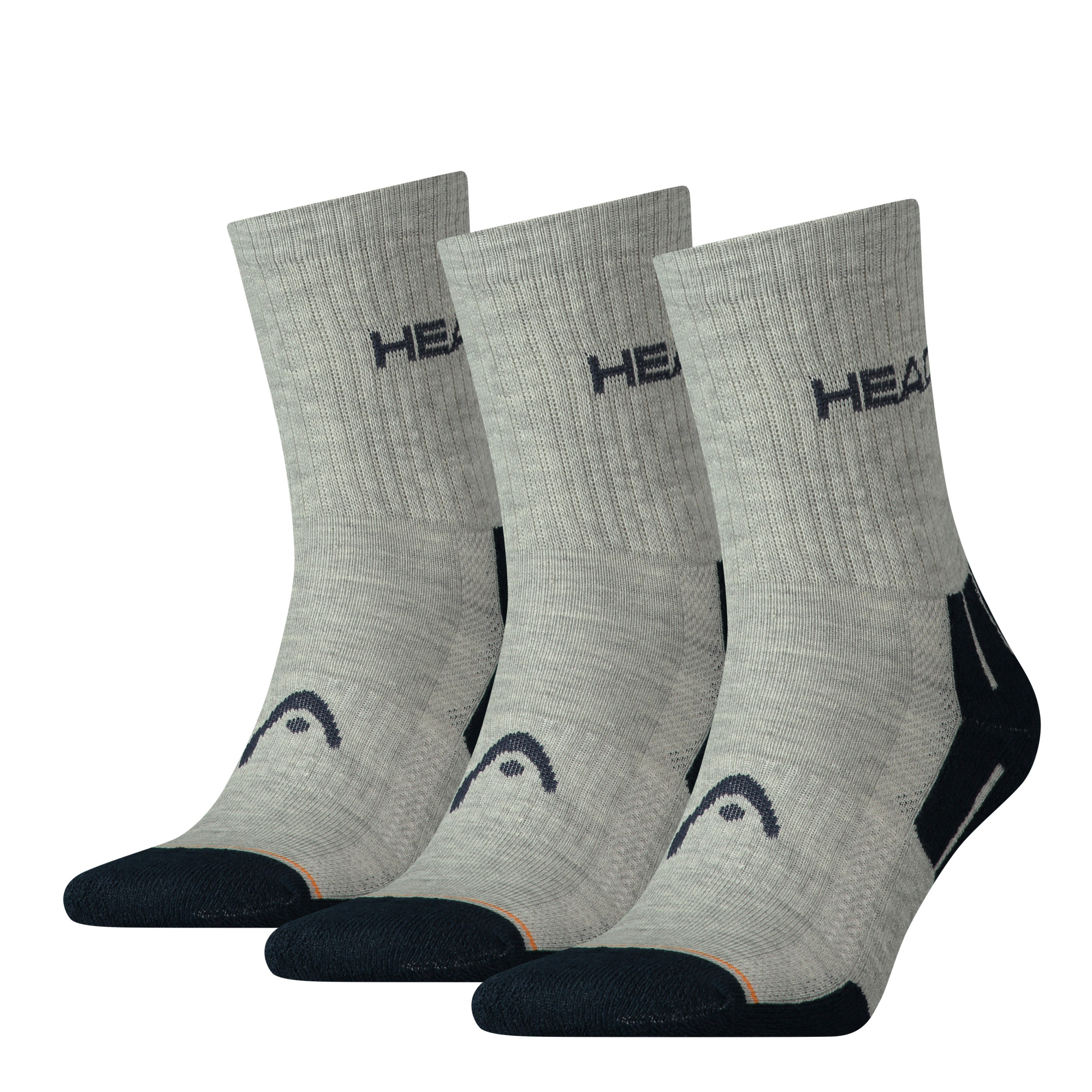 Шкарпетки Head PERFORMANCE SHORT CREW 3PPK UNISEX сірий, синій Уні 35-38 741019001-650