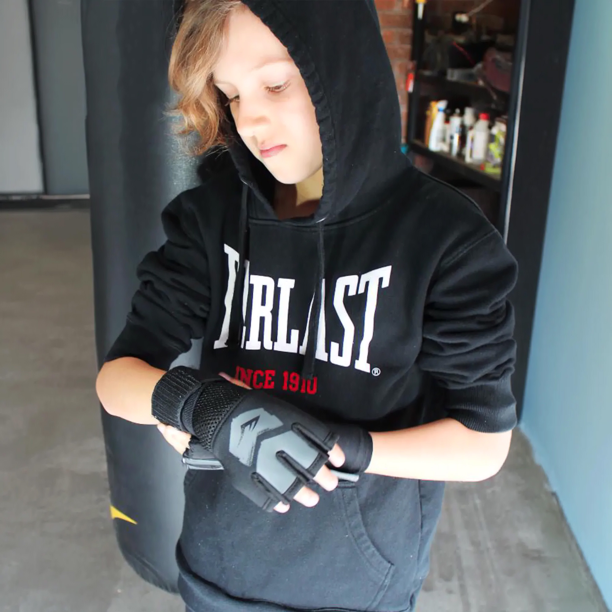 Бинти рукавички Everlast PROSPECT QUICK WRAPS чорний, сірий Уні L/XL P00002986