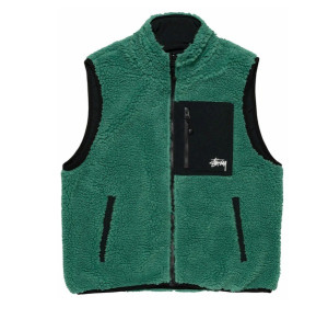 Жилетка Stussy SHERPA REVERSIBLE VEST 118528-TEAL