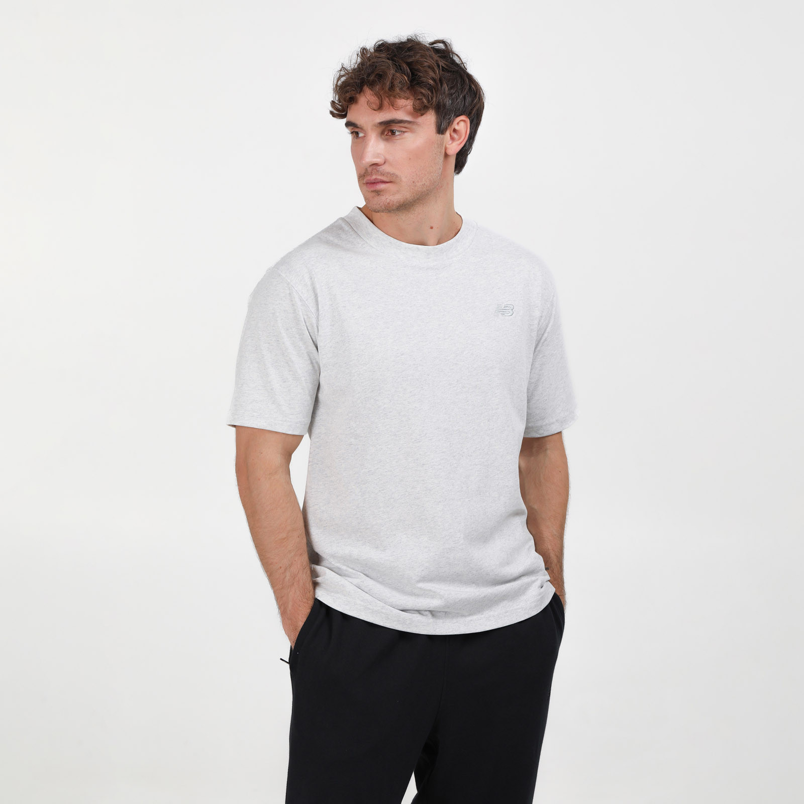 Футболка чоловіча New Balance Athletics Cotton T-Shirt Grey MT41533AHH L MT41533AHH
