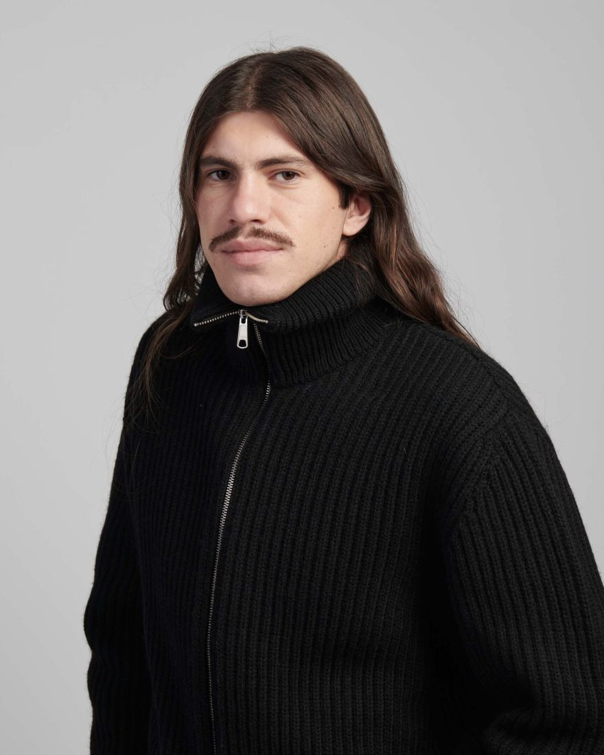 Куртка Edwin Gary Zipped Cardigan Wool Knit Blend Black I034133-89-67
