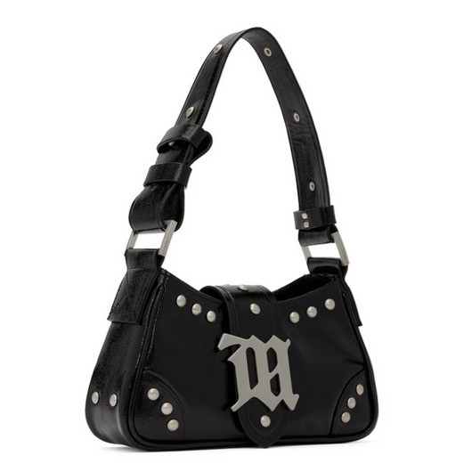 Сумка MISBHV Black Leather Studded Small Bag 241937F048026
