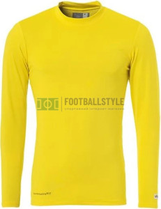 Футболка компресійна Uhlsport BASELAYER жовта 1003078 16 1003078-16