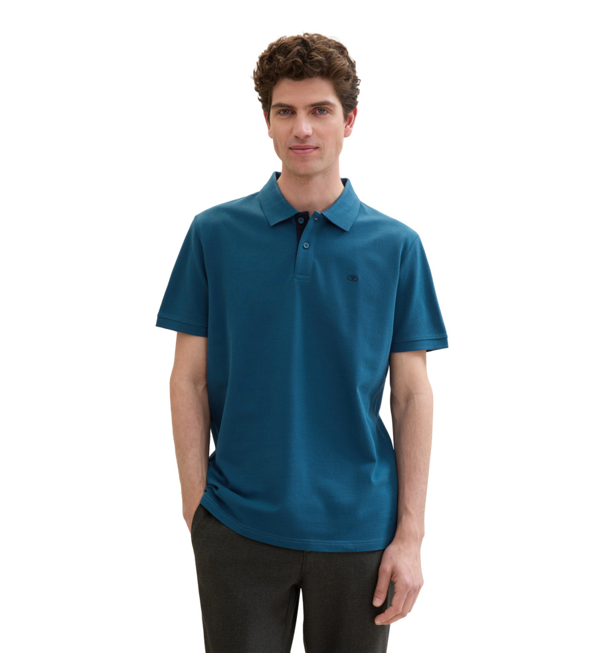 Поло Basic Polo Shirt 1031006ХХ13353 Tom Tailor L Синій 1031006ХХ13353