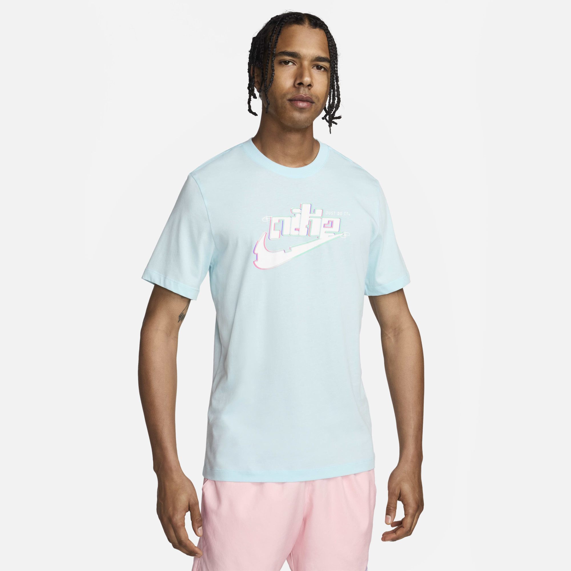 Футболка чоловіча Nike M Nsw Tee Oc Hbr Pk4 Light Blue FV3745-474