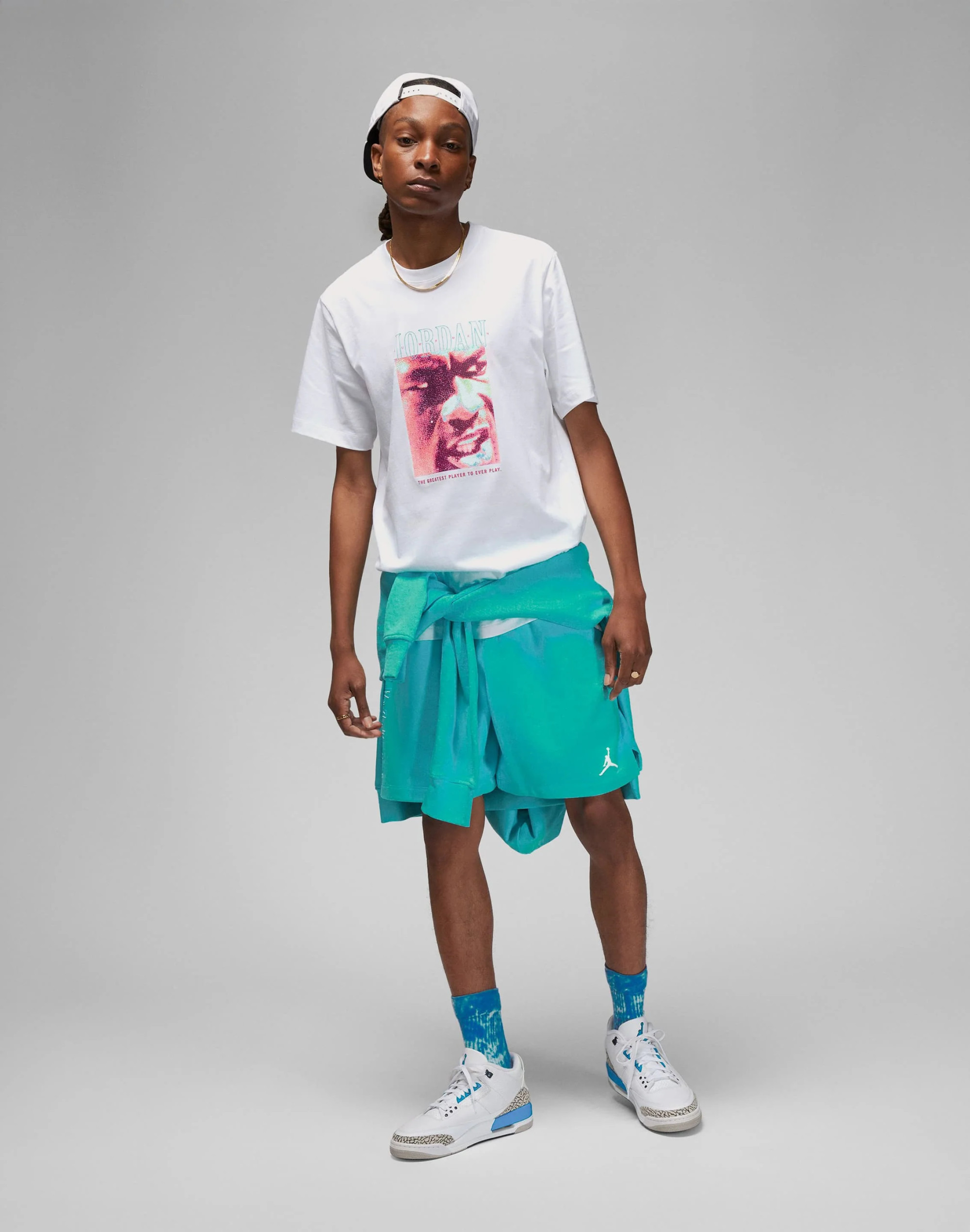 Футболка чоловіча Air Jordan Jumpman Greatest Ever Graphic T-Shirt White DX9595-100