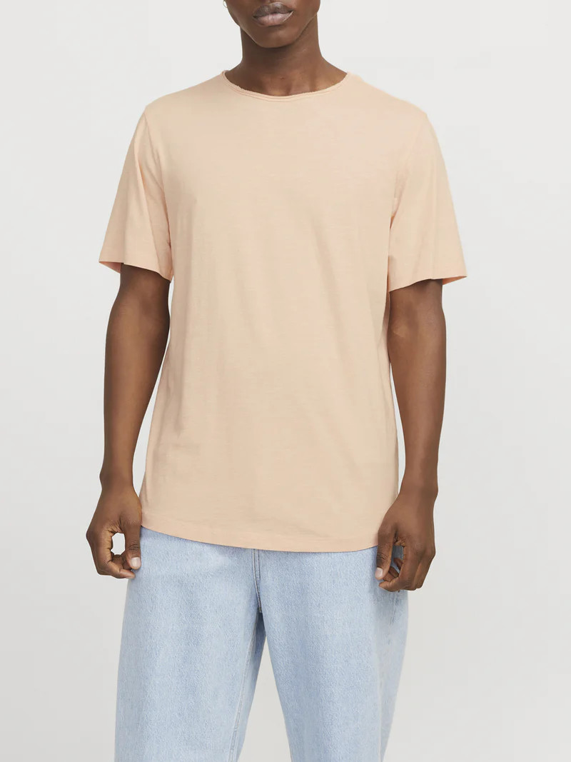 Футболка Jack & Jones JJEBASHER TEE O-NECK SS NOOS 12182498-Apricot Ice