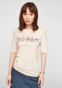 Футболка SLIM FIT 14.103.32.X054-40D2 s.Oliver 34 Кремовий 14.103.32.X054-40D2