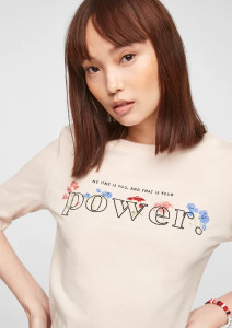 Футболка SLIM FIT 14.103.32.X054-40D2 s.Oliver 34 Кремовий 14.103.32.X054-40D2