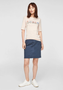 Футболка SLIM FIT 14.103.32.X054-40D2 s.Oliver 34 Кремовий 14.103.32.X054-40D2