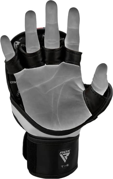 Рукавиці тренувальні RDX GRAPPLING GLOVES REX T6 PLUS чорний, синій, білий XL (GGR-T6U) GGR-T6U