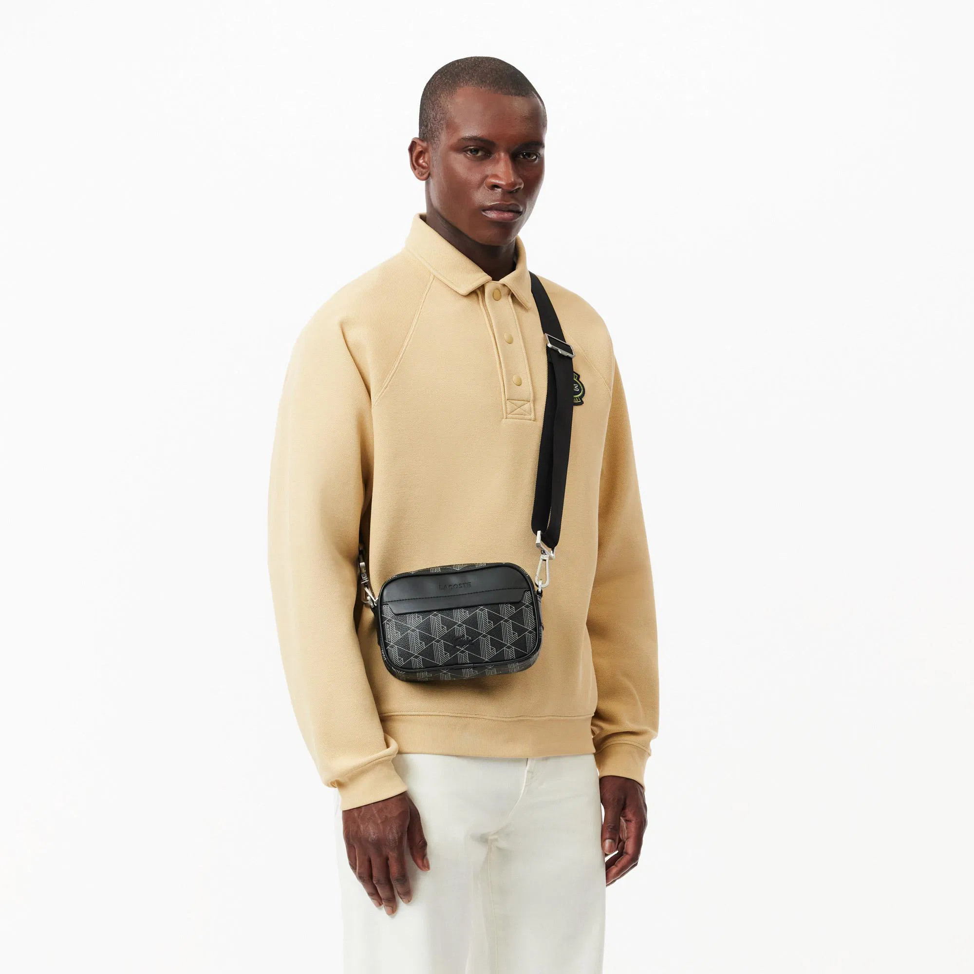 Сумка Lacoste Reporter Bag Black/Grey NH3650LX.H45
