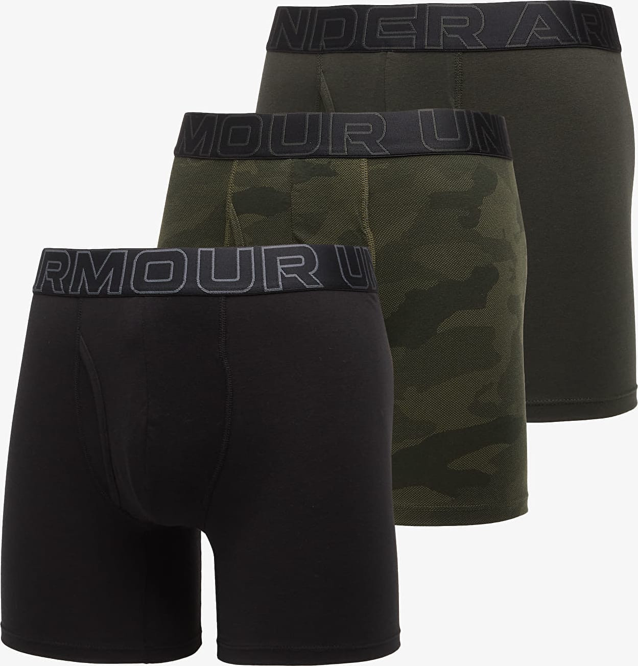 Труси-боксери Under Armour PERFORMANCE COTTON - PRINT 6 чорний MD 1383890-392