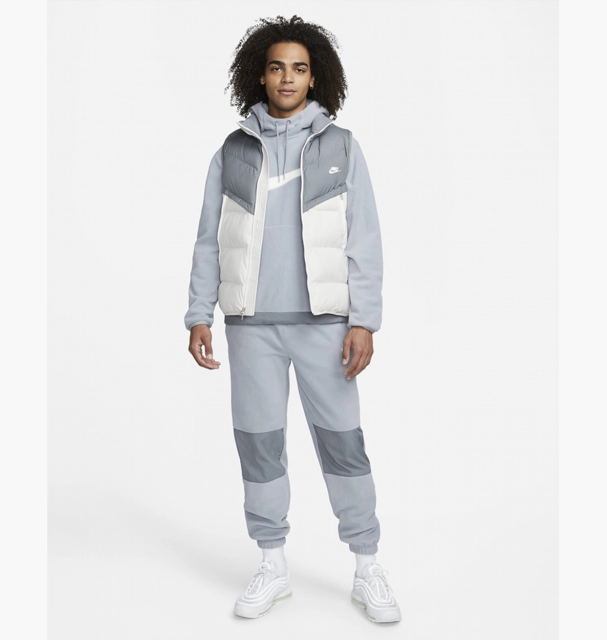 Худі Nike Sherpa Swoosh (сіре) DQ4896-073