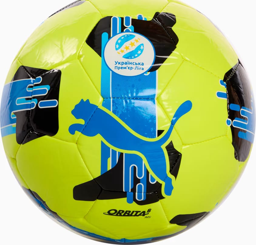 М'яч футбольний Puma Orbita UPL (MS) жовтий, синій Уні 5 084593-02