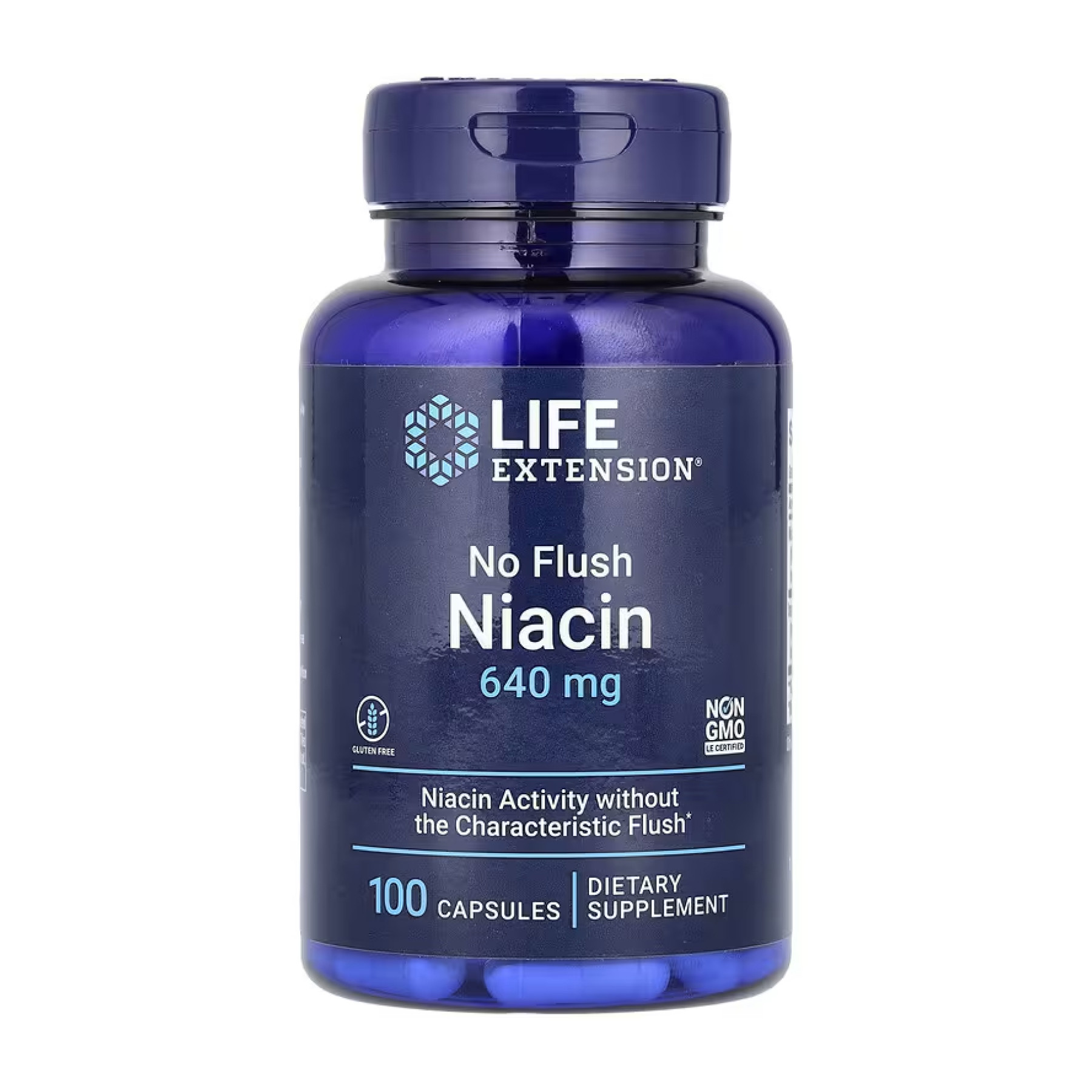 Капсули Life Extension No Flush Niacin 640 mg - 100 caps 2023-10-5197