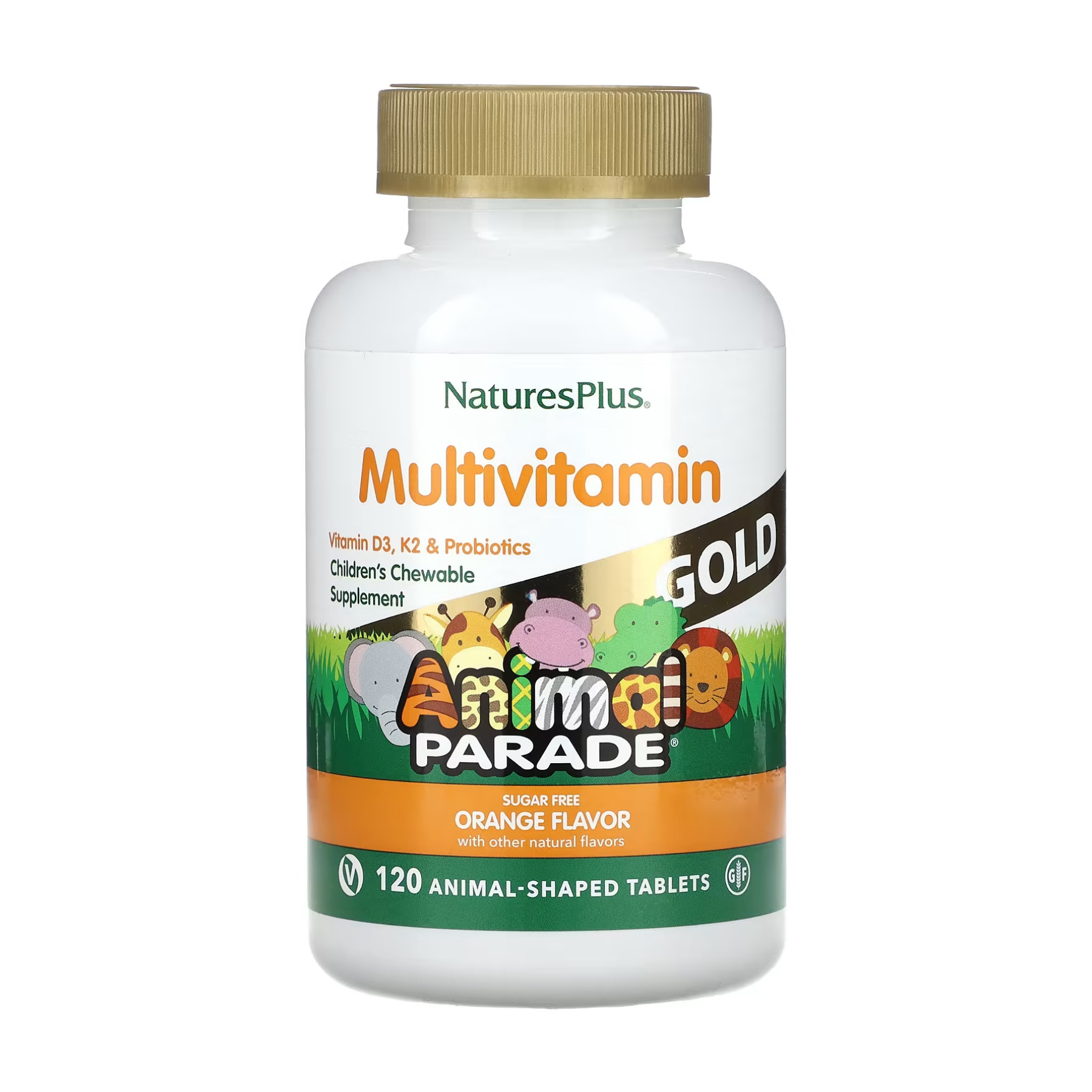 Таблетки Nature's Plus Animal Parade Gold - 120 tabs Orange 2023-10-2367