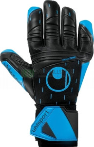 Рукавиці воротарські Uhlsport CLASSIC SOFT HN COMP чорно-блакитні 1011323 01 1011323-01