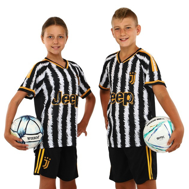 Футбольна форма дитяча із символікою футбольного клубу JUVENTUS домашня 2024 CO-7193, Цвет Белый, Ра CO-7193