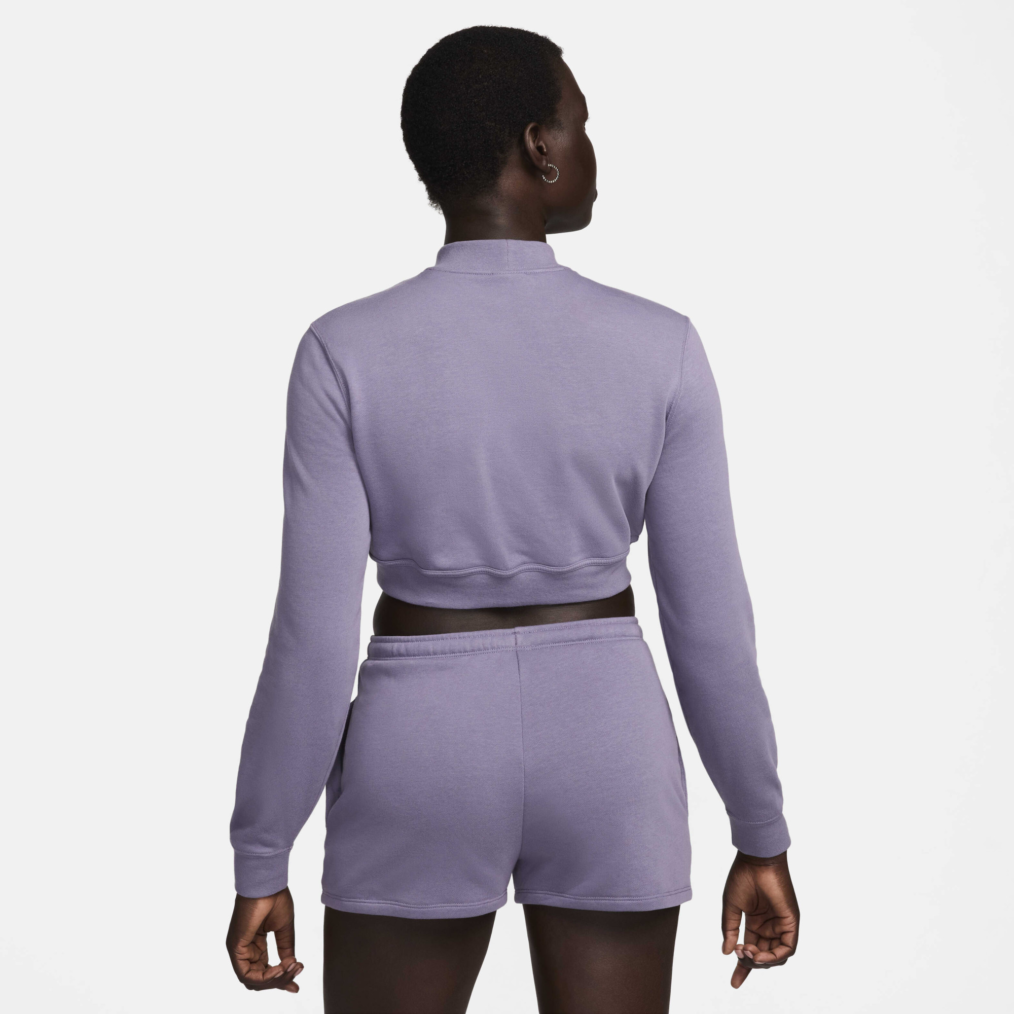 Кофта жіноча Nike Nsw Chll Ft Crp Crew Violet FN2476-509