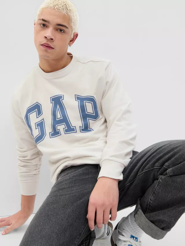 Толстовка V-SP 23 INTX LOGO DB CREW 561835-01 GAP XL Білий 561835-01
