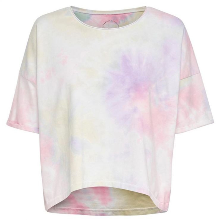 Футболка ONLZOEY LIFE TIE DYE DNM SS TEE QYT 15200877 Yellow Pear ONLY L Жовтий 15200877YellowPear