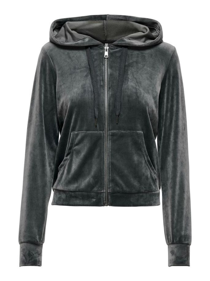 Худі ONLREBEL L/S ZIP HOOD SWT 15241328-Phantom ONLY L Темно-сірий 15241328-Phantom