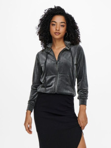 Худі ONLREBEL L/S ZIP HOOD SWT 15241328-Phantom ONLY L Темно-сірий 15241328-PHANTOM