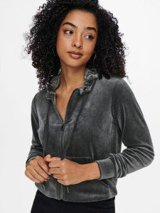 Худі ONLREBEL L/S ZIP HOOD SWT 15241328-Phantom ONLY L Темно-сірий 15241328-PHANTOM