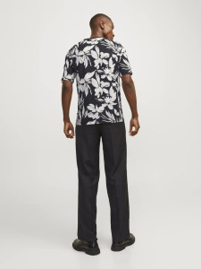 Футболка Jack & Jones JJEJEFF AOP TEE SS SN 12249329-Black