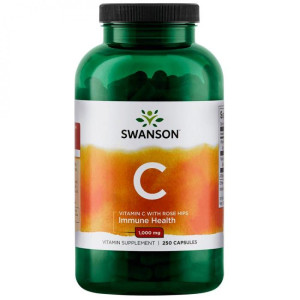 Капсули Vitamin C with Rose Hips 1000 mg - 250 caps 100-21-9481331-20