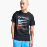 Футболка Nike Sportswear Triple Swoosh Black T-shirt HQ8094-010