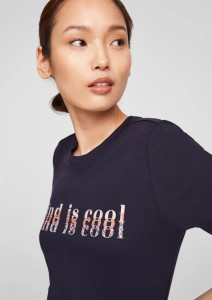 Футболка SLIM FIT 14.103.32.X054-59D0 s.Oliver 34 Темно-синій 14.103.32.X054-59D0