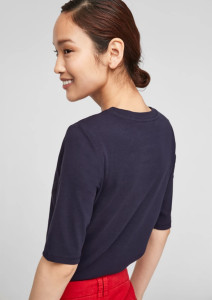 Футболка SLIM FIT 14.103.32.X054-59D0 s.Oliver 34 Темно-синій 14.103.32.X054-59D0