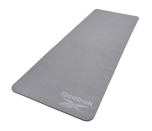 Килимок для йоги Двосторонній Reebok Double Sided Yoga Mat чорний, сірий Уні 176 х 61 х 0,6 см RAYG-11042BKGR