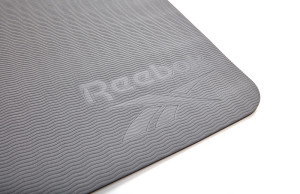 Килимок для йоги Двосторонній Reebok Double Sided Yoga Mat чорний, сірий Уні 176 х 61 х 0,6 см RAYG-11042BKGR