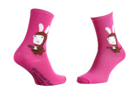 Шкарпетки LAPINS CRETINS  LAPIN EN COSTUME KANGOUROU пурпурний Діт 35 - 41 13849251-8