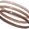 Пов'язка на голову Adidas Hairbands 3pk коричневий, бежевий, темно-коричневий Уні One Size ADAC-16205