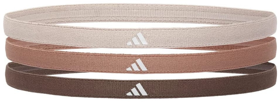 Пов'язка на голову Adidas Hairbands 3pk коричневий, бежевий, темно-коричневий Уні One Size ADAC-16205