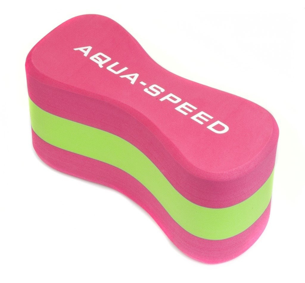 Колобашка для плавання Aqua Speed JUNIOR 3 LAYESR PULLBUOY 6779 рожевий, зелений Уні 20x8x10cм DT-14 DT-149-03