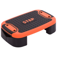 Степ-платформа 4 IN 1 Zelart 53x36x14см чорний-помаранчевий FI-3996 FI-3996