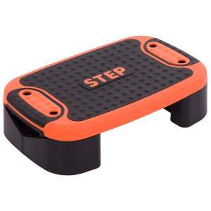 Степ-платформа 4 IN 1 Zelart 53x36x14см чорний-помаранчевий FI-3996 FI-3996