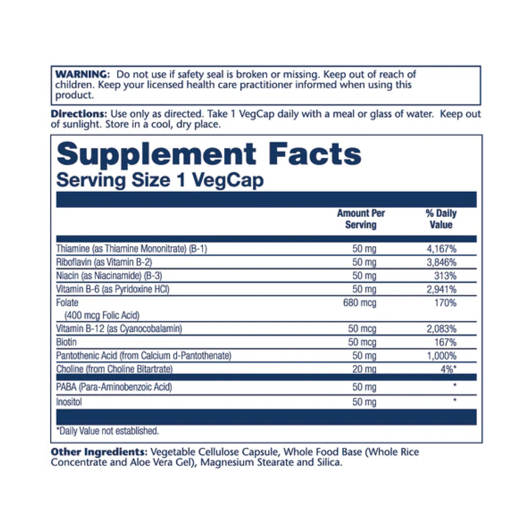 Капсули Solaray Vitamin B-Complex 50mg - 50 vcaps 2023-10-3151