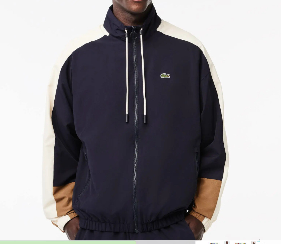 Куртка LACOSTE Water Resistant Colourblock Zipped Sportsuit Jacket BH1659 51RHI
