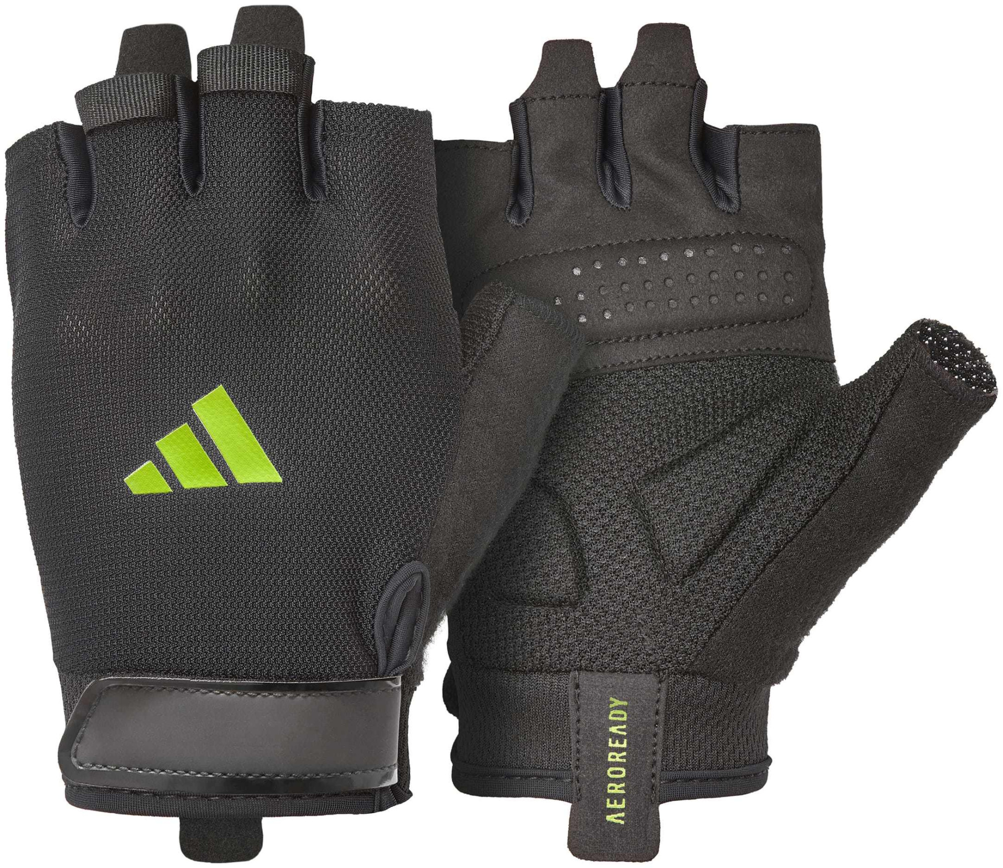 Рукавиці для тренінгу Adidas Essential Training Gloves чорний, зелений Уні XS ADGB-15000GN