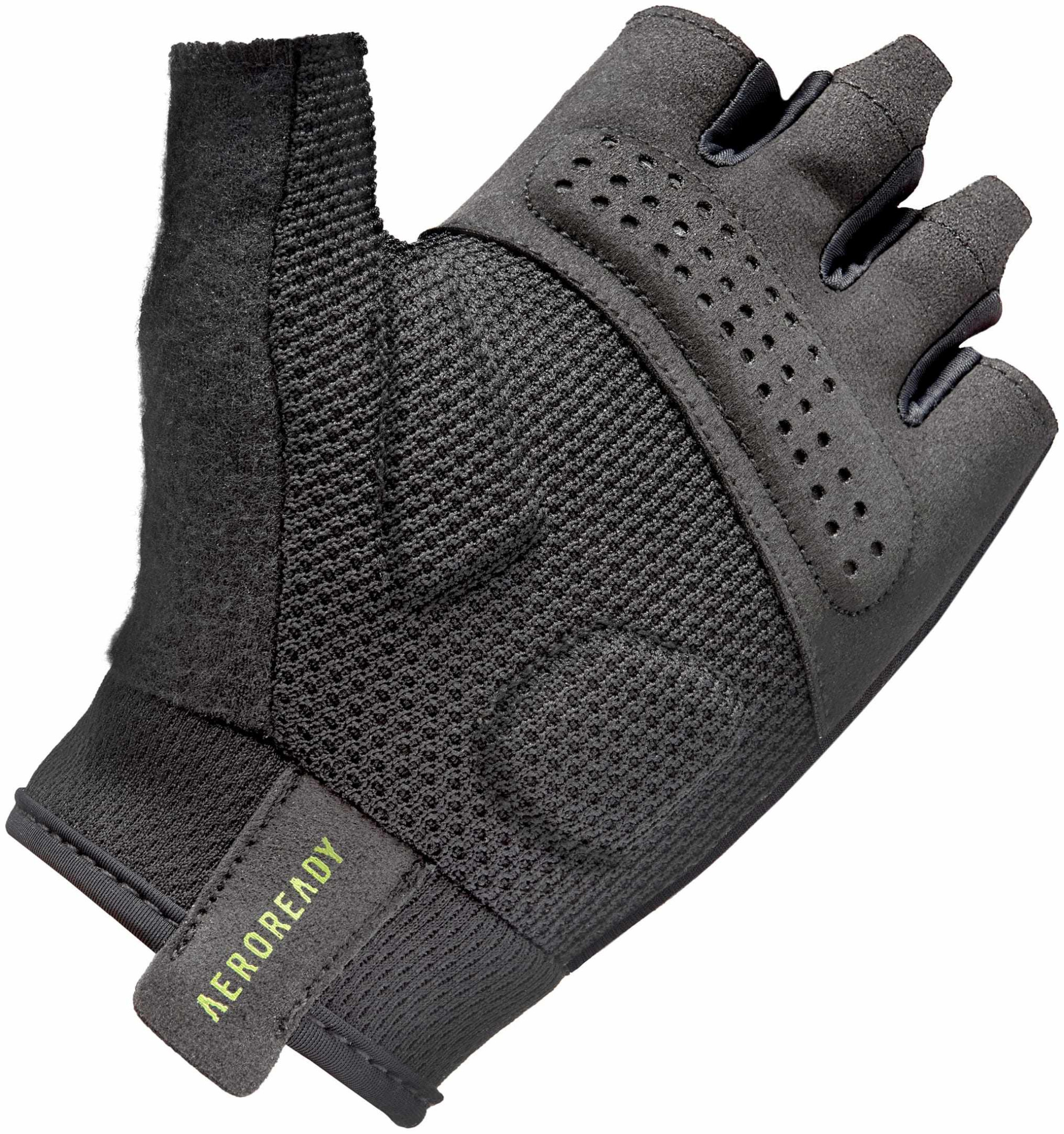 Рукавиці для тренінгу Adidas Essential Training Gloves чорний, зелений Уні XS ADGB-15000GN