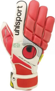 Рукавиці воротарські Uhlsport FANGMASCHINE ABSOLUTGRIP SURROUND червоно-білі 1000383 01 1000383-01