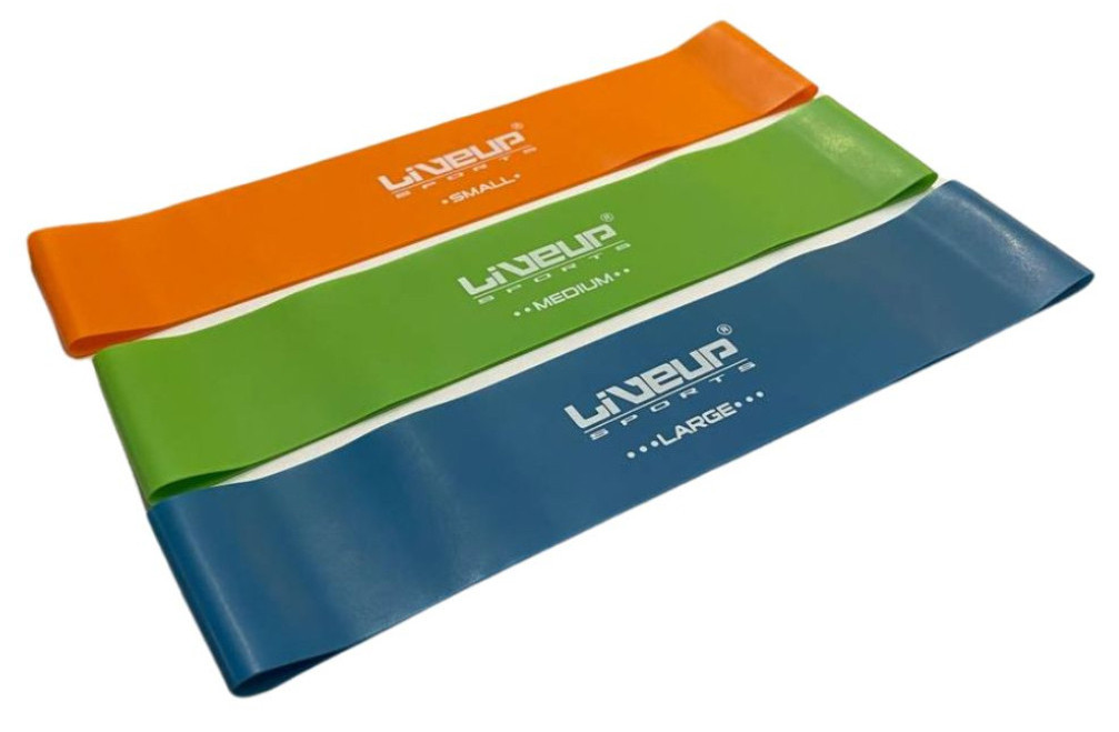 Набір фітнес гумок LiveUp EXERCISE LOOP помаранчевий, зелений, синій Уні 50х5 см LS3650C