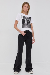 Футболка ONLFRIENDS S/S T-SHIRT NN 15255588-White-Print:BLACK/WHITE PRINT ONLY M Білий 15255588-WHITE-PRINT:BLAC