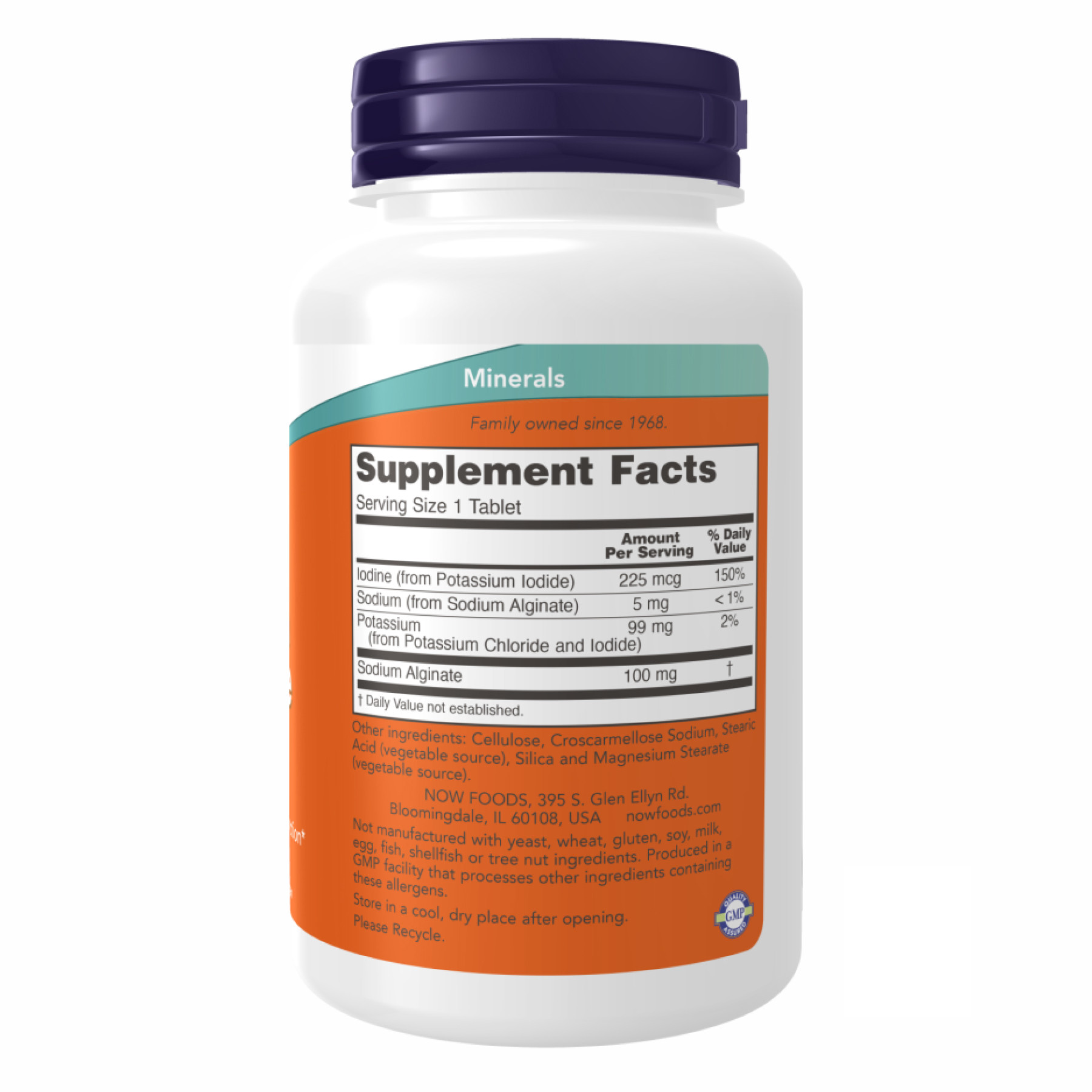 Таблетки Potassium plus Iodine - 180 tabs 2022-10-0038